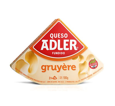 Queso Untable Adler Gruyère 100g - Cremoso Argentino Sabor Gruyère