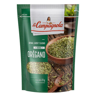 Condimento Oregano La Campagnola. Paquete de 23 Grs.