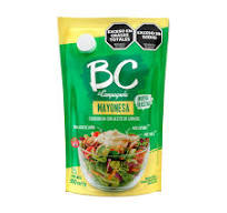 Mayonesa BC La Campagnola. Mayonesa con jugo de limon y aceite de girasol. Pouch de 500 grs.