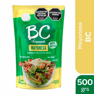 Mayonesa BC 500g La Campagnola - Aderezo Argentino con Jugo de Limón