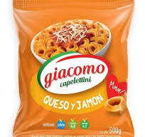 Giacomo Capelettini Jamon y queso. Paquete de 500 grs.