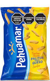 Palitos salados Pehuamar sabor queso. Paquete por 165 Grs.