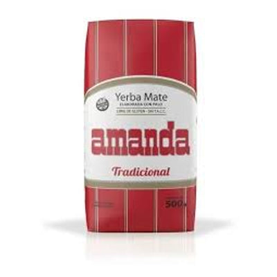 Yerba Mate Amanda Tradicional - Elaborada con Palo - Argentina 500g