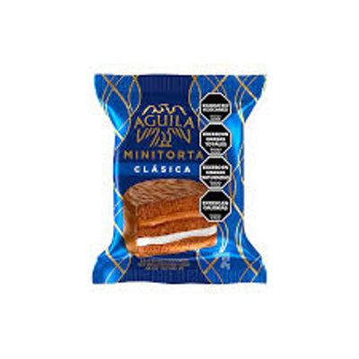 Alfajor Minitorta Águila Clásica 71.5g - Triple con Dulce de Leche y Mousse
