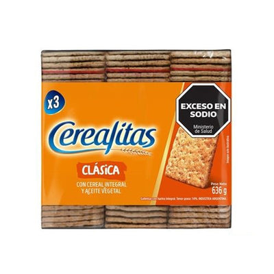 Galletitas Cerealitas Clásicas 636g - Crackers Argentinas Formato Familiar
