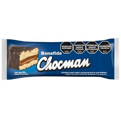 Pastelito Chocman Bonafide 68g - Relleno de Dulce de Leche Argentino