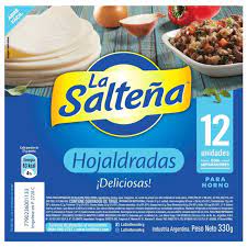 Tapas de empanadas La Salteña Hojaldradas