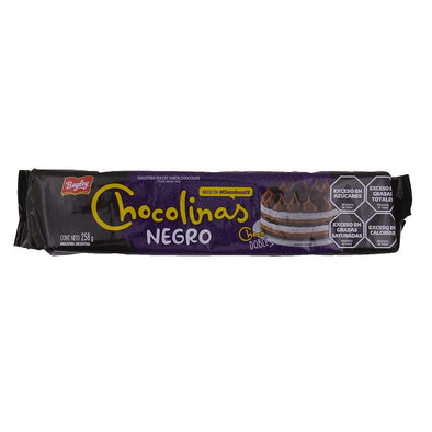 Galletitas Chocolinas negro. Envase de 258 Grs.