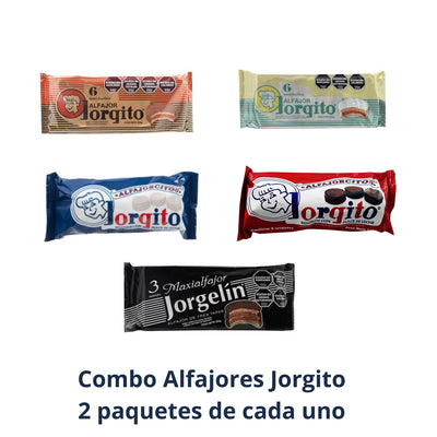 Combo Alfajores Jorgito — 54 Piezas | 5 Variedades Argentinas