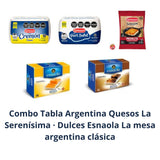 Combo Tabla Argentina con quesos La Serenísima y dulces Esnaola