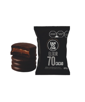 Alfajor Fantoche Elixir 70% Cacao 60g