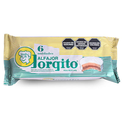Alfajores Jorgito Merengue 300g x6