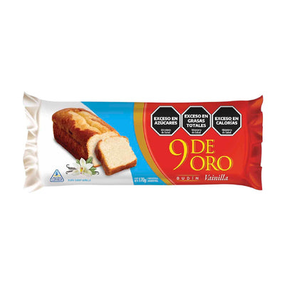 Budín de Vainilla 9 de Oro 170g