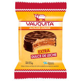 Alfajor Vauquita extra dulce de leche 55g con cobertura de chocolate
