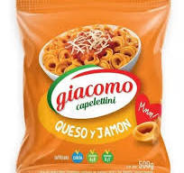 Giacomo Capelettini Jamon y queso. Paquete de 500 grs.
