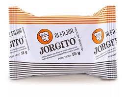 Alfajor Jorgito chocolate blanco. Por 55 Grs.