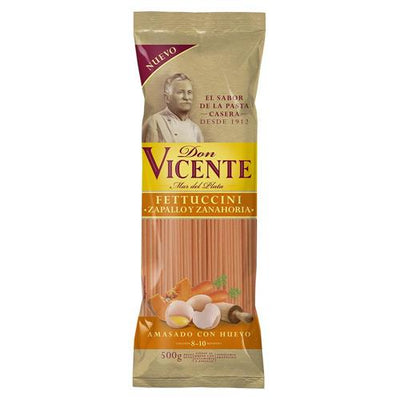 Fideos Fettuccini Zapallo y Zanahoria Don Vicente 500g