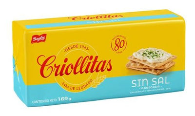 Galletitas Sin Sal Criollitas 169g