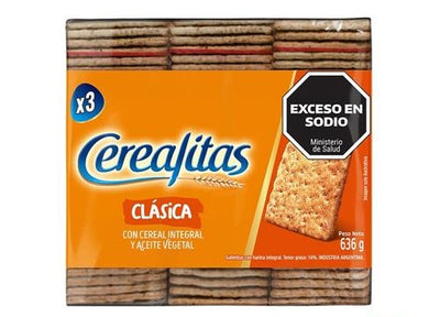 Galletitas Crackers Cerealitas Clásicas 636g