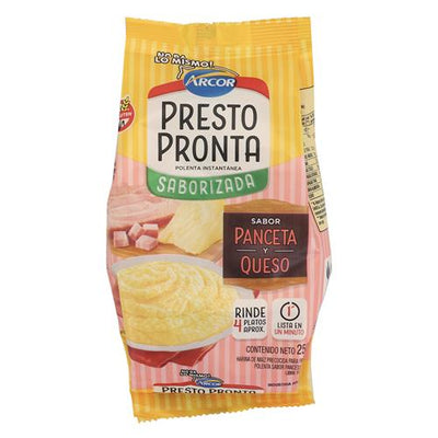 Polenta Panceta y Queso Presto Pronta 250g