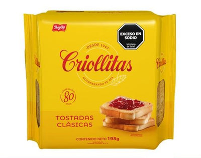 Tostadas Clásicas Criollitas 195g