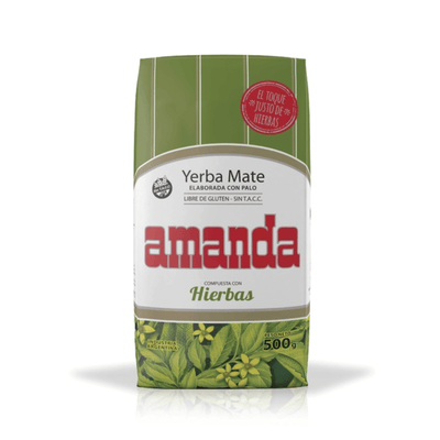 Yerba Mate Amanda con Hierbas Serranas 500g