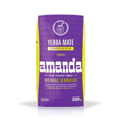 Yerba Mate Amanda con Hierbas Serranas 500g