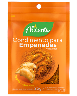 Condimento para empanadas Alicante. Paquete de 23 Grs.
